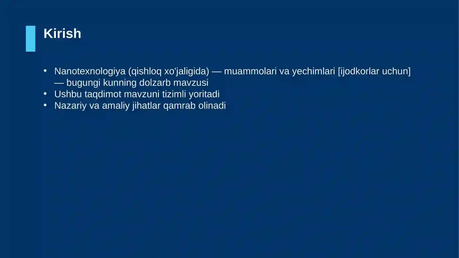 Nanotexnologiya (qishloq xo'jaligida) — muammolari va yechimlari [ijodkorlar uchun] 3