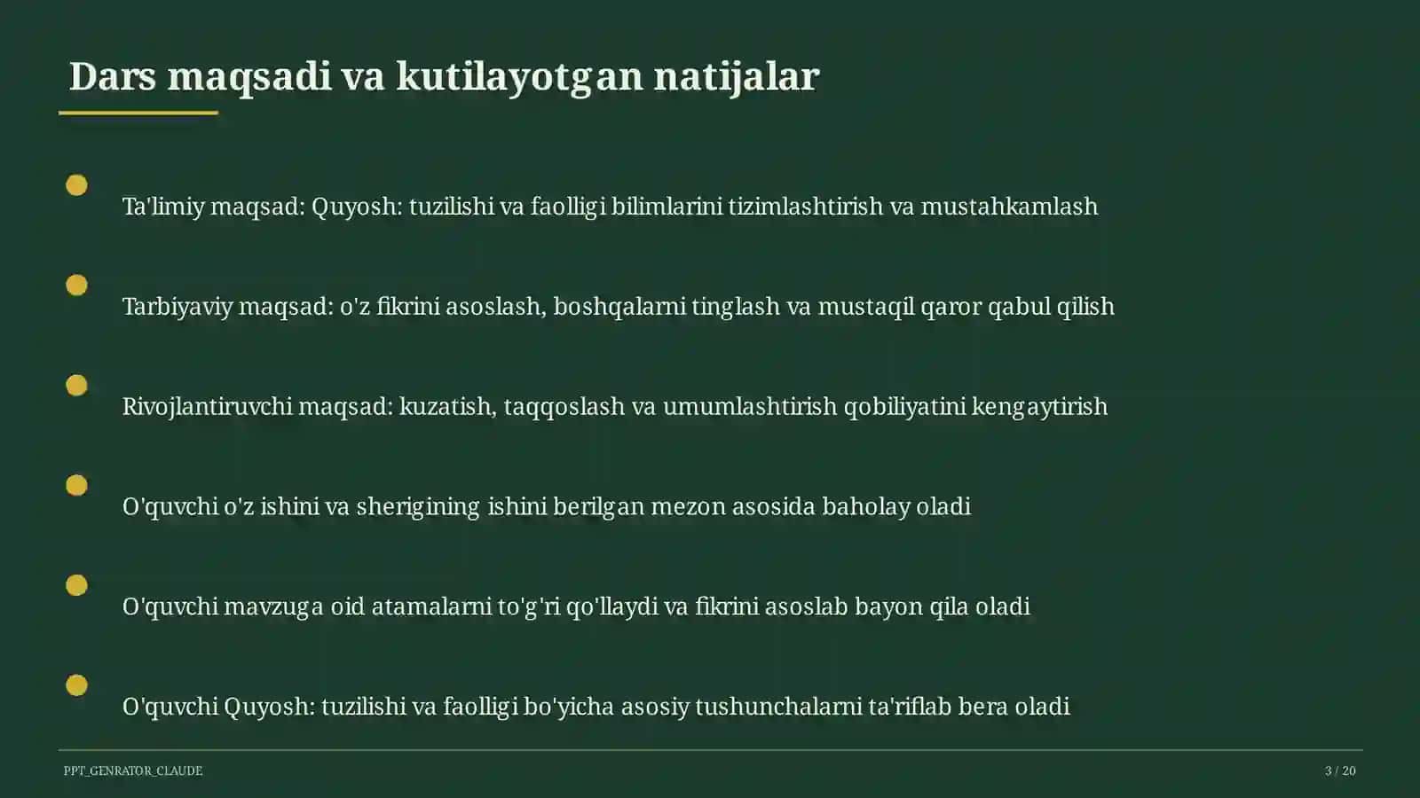 Quyosh: tuzilishi va faolligi (11-sinf) 3
