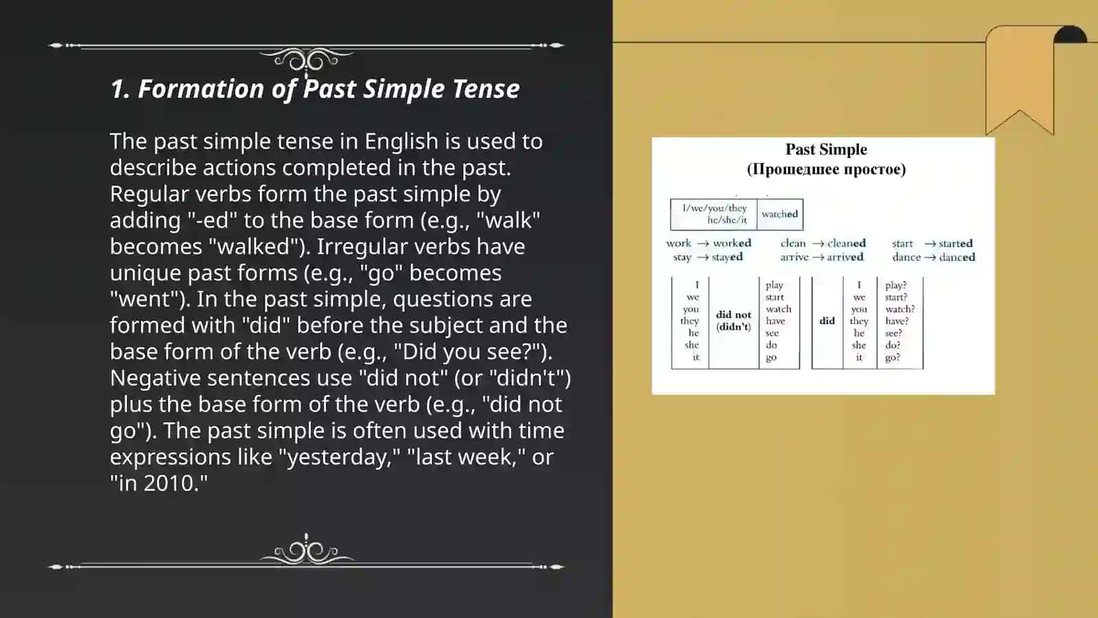 Past simple 3