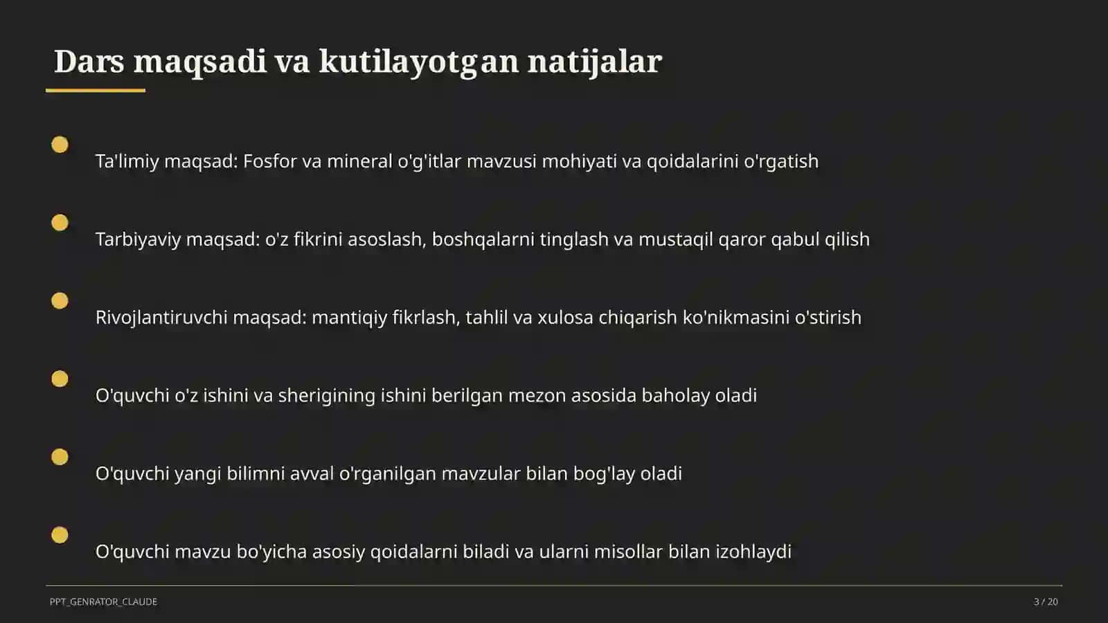 Fosfor va mineral o'g'itlar (9-sinf) 3