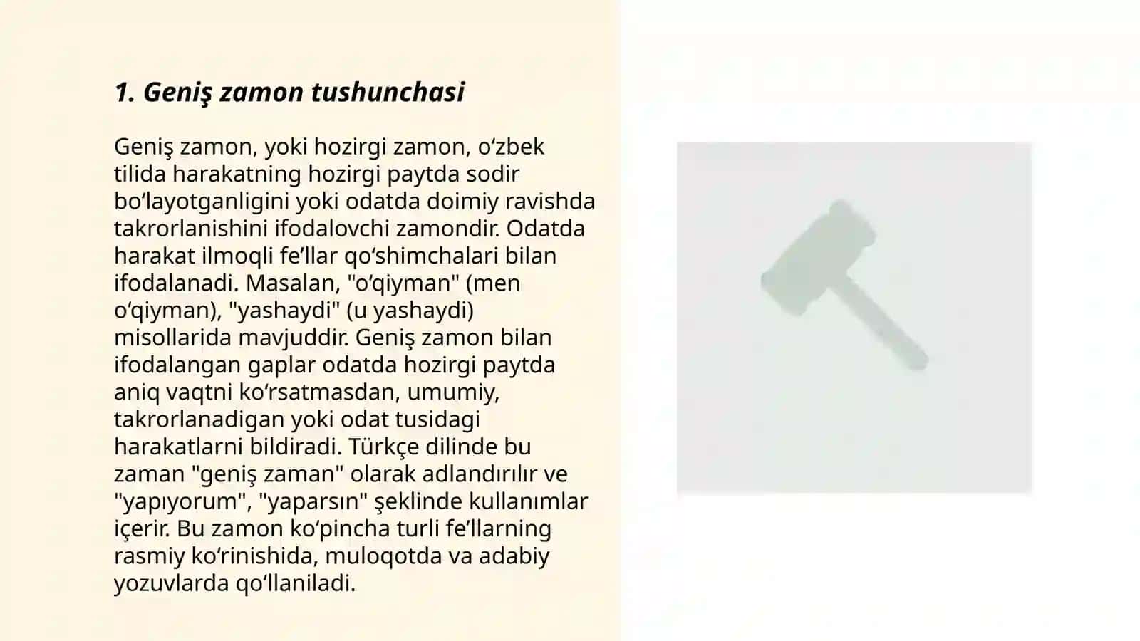 Geniş zamon nedir, örnekleri 3