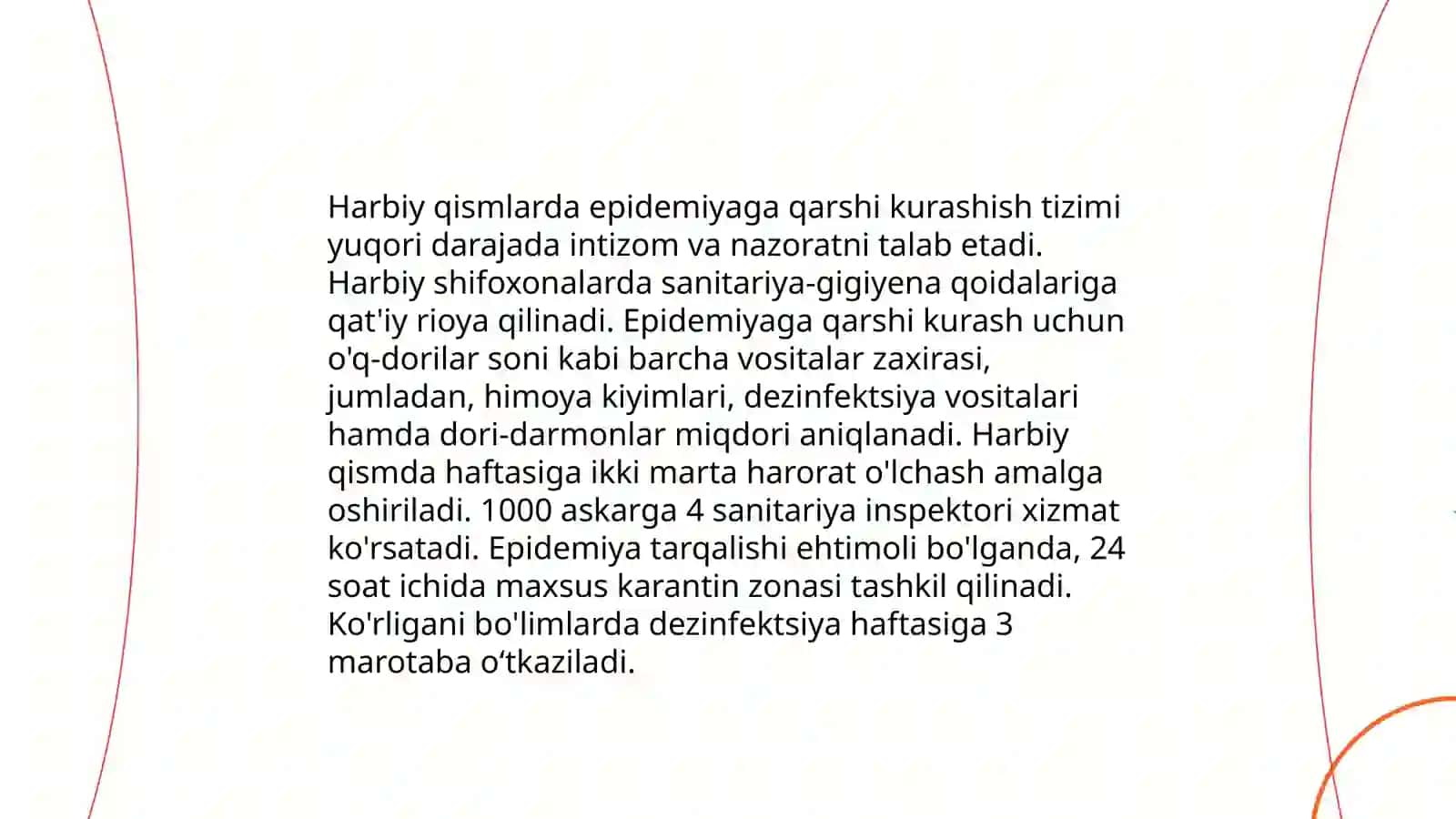Harbiy qismlarda epidemiyaga qarshi kurashish strukturasu 3