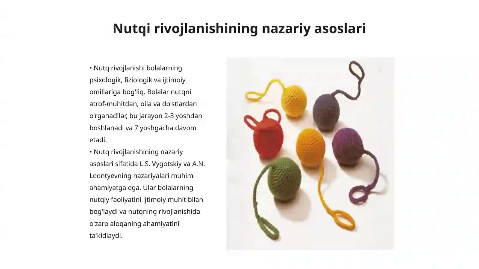 Nutqi rivojlanishining nazariy asoslari 3