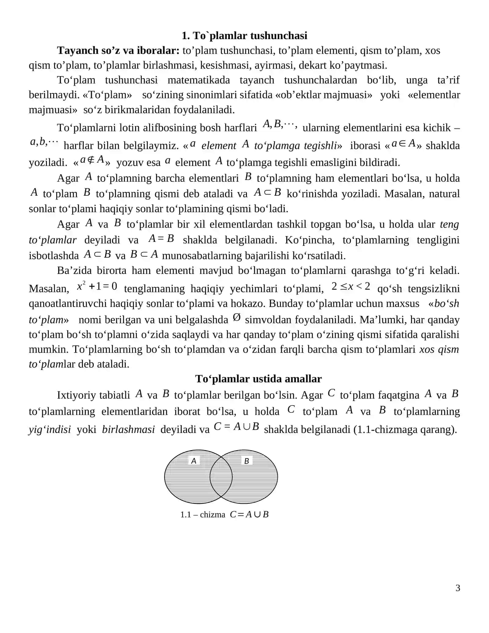 To‘plam quvvati mavzusi 3