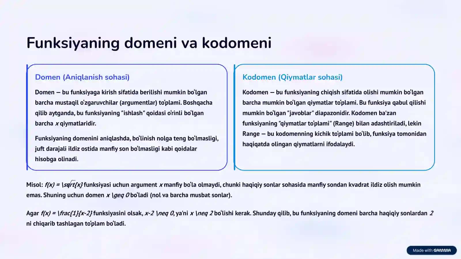Funksiya Xossalari: Matematikadan Asosiy Tushunchalar 3