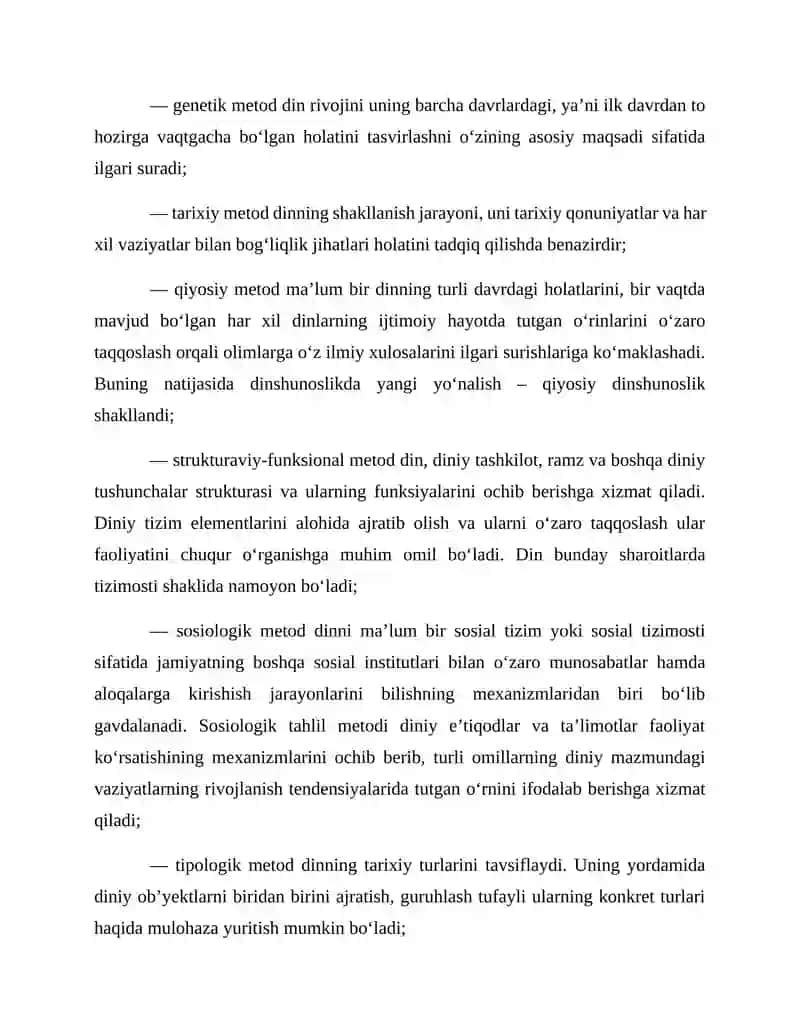 Dinlarni tadqiq etish metodologiyasi 3