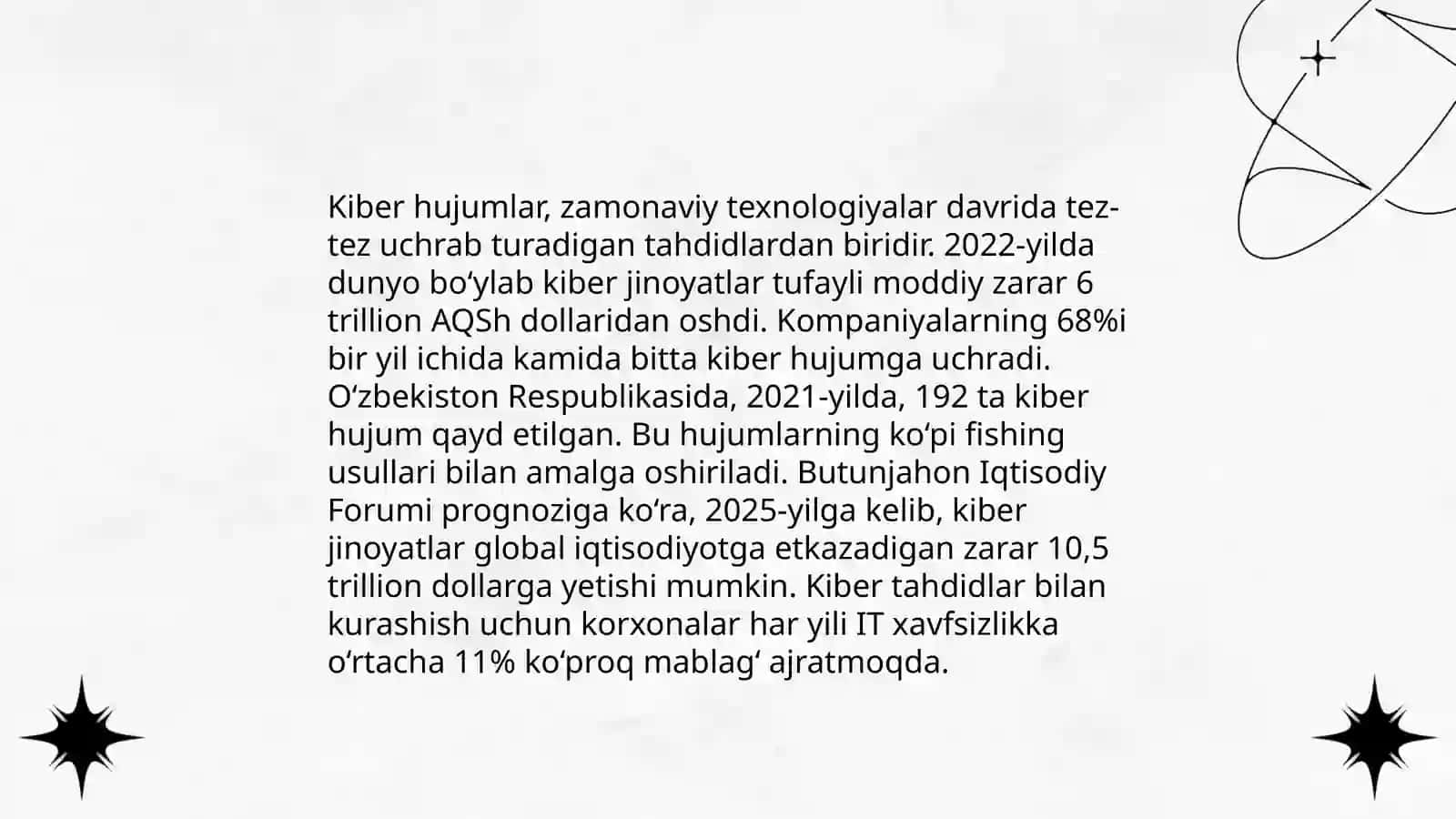 Axborot-kamunikatsiya texnalogiyalari xavfsizligiga bo'ladigan taxdidlar 3