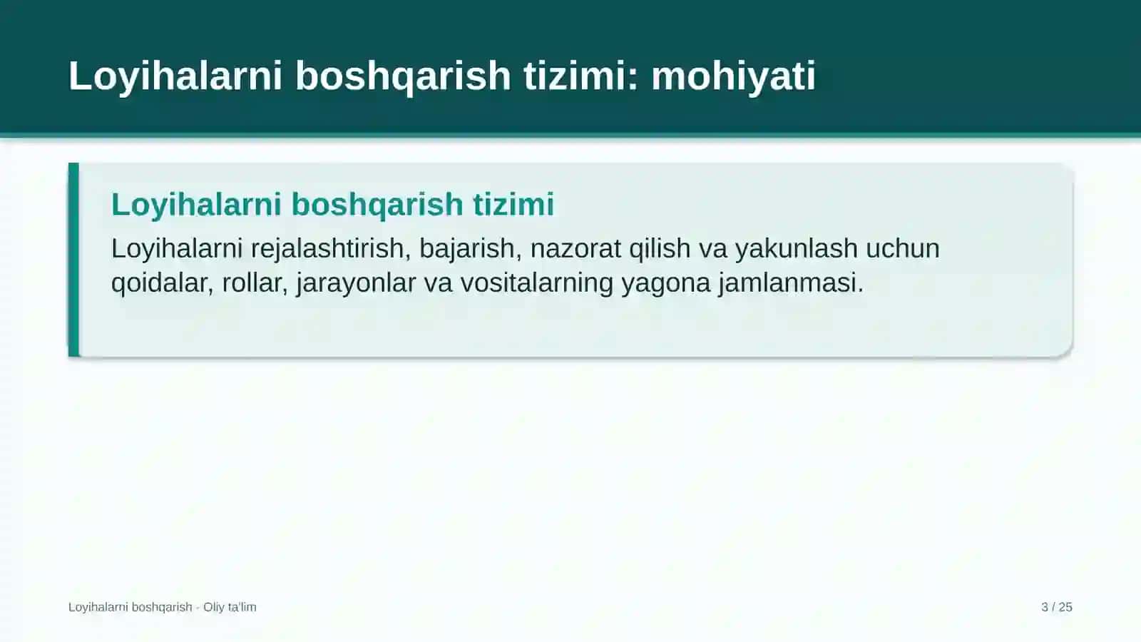 neft mahsulotlarini tashishda loyihalarni boshqarish tizimi 6538 3