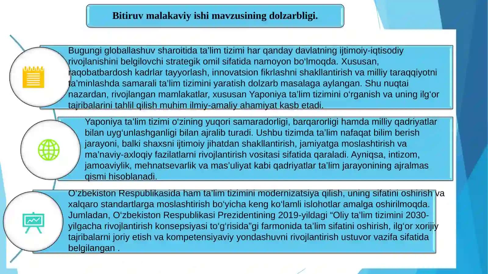"YAPONIYA TA’LIM TIZIMI VA MILLIY QADRIYATLARGA ASOSLANGAN YONDASHUV" 3