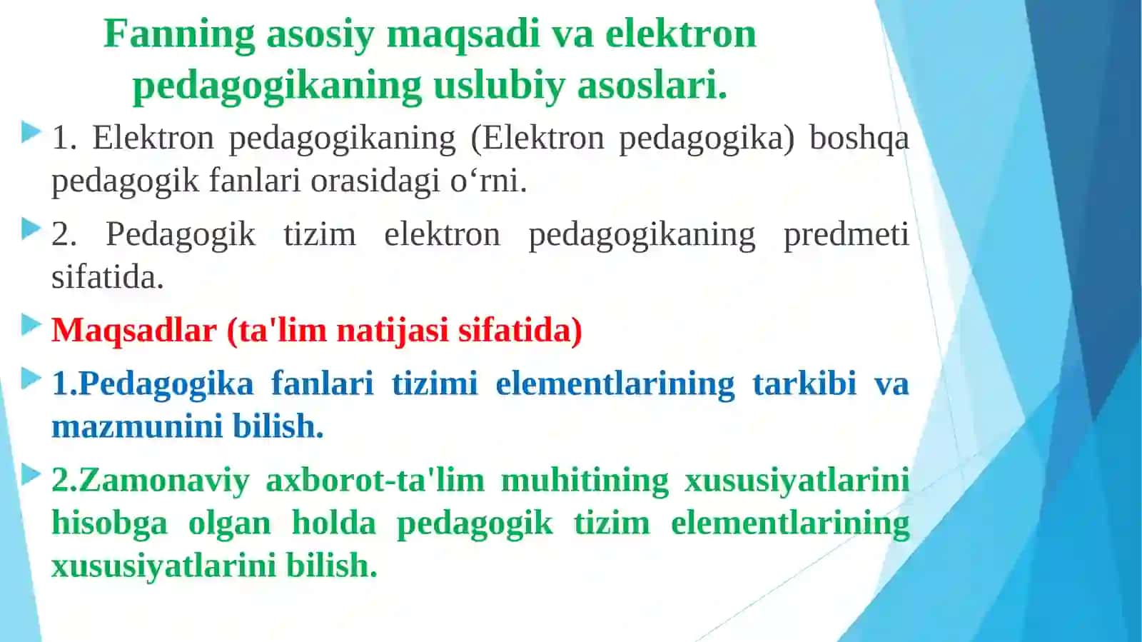 ELEKTRON PEDAGOGIKA ASOSLARI 3