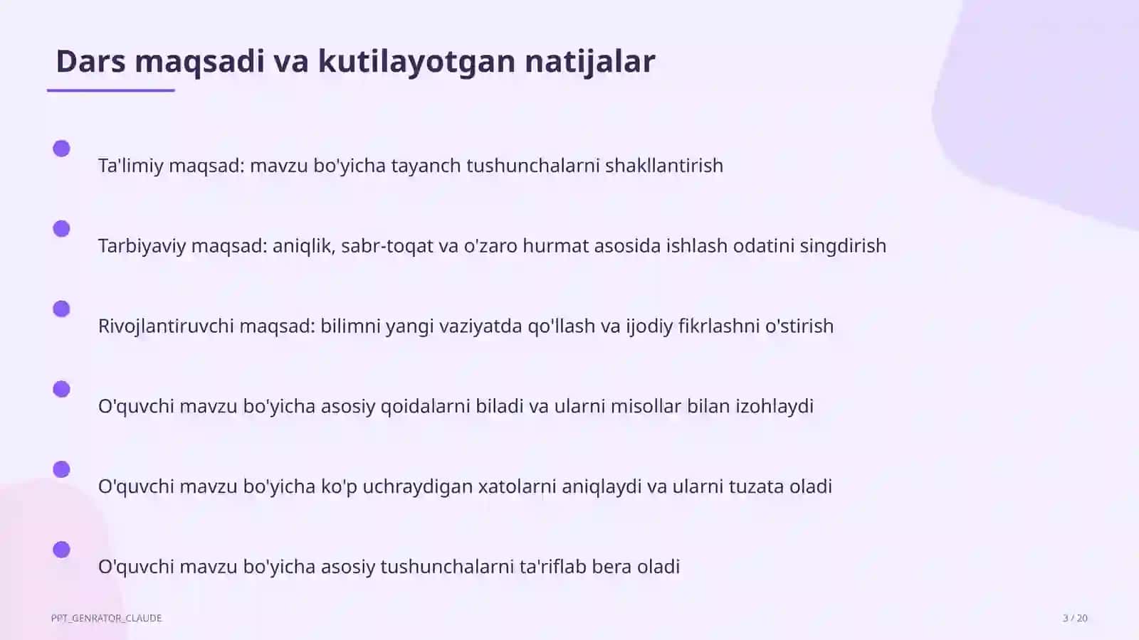 Trigonometrik ayniyatlar va formulalar (10-sinf) 3