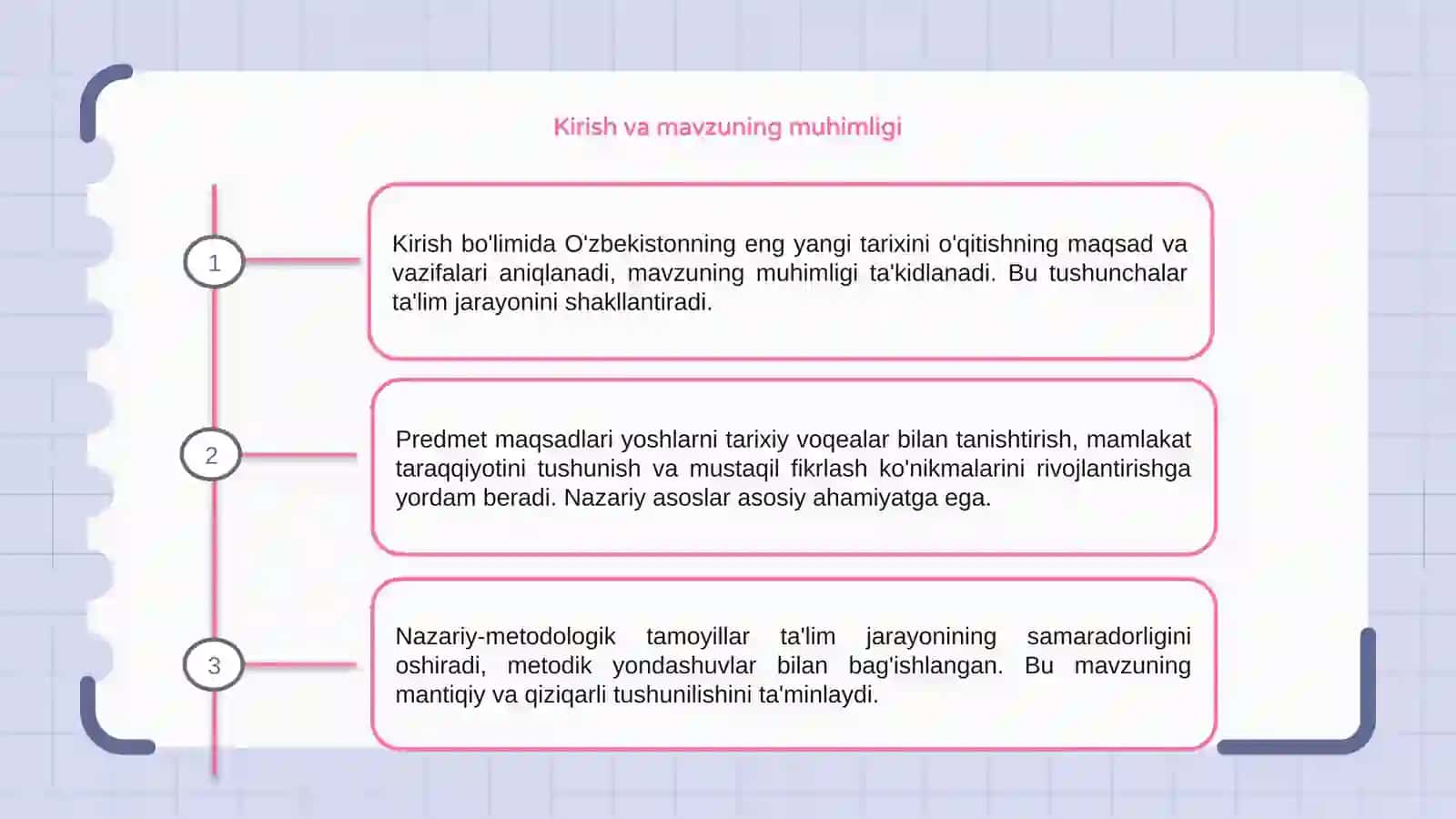 Kirish va mavzuning muhimligi 3