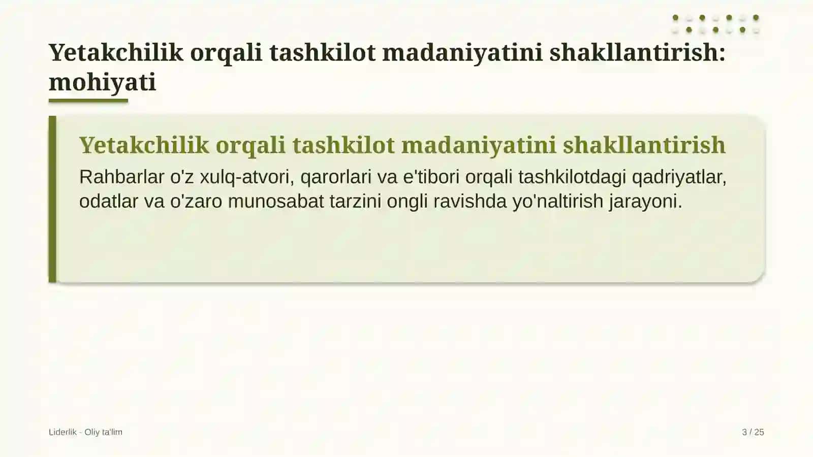 avtomaktablarda yetakchilik orqali tashkilot madaniyatini shakllantirish 9057 3