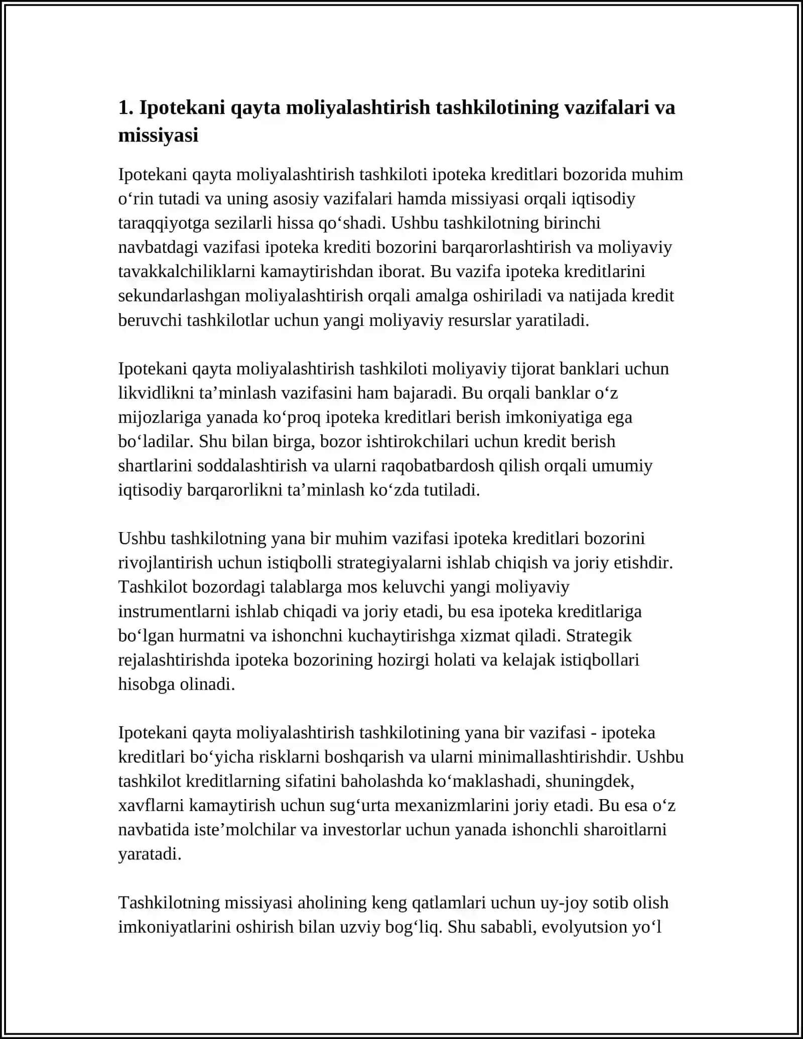 IPOTEKANI QAYTA MOLIYALASHTIRISH TASHKILOTI 3