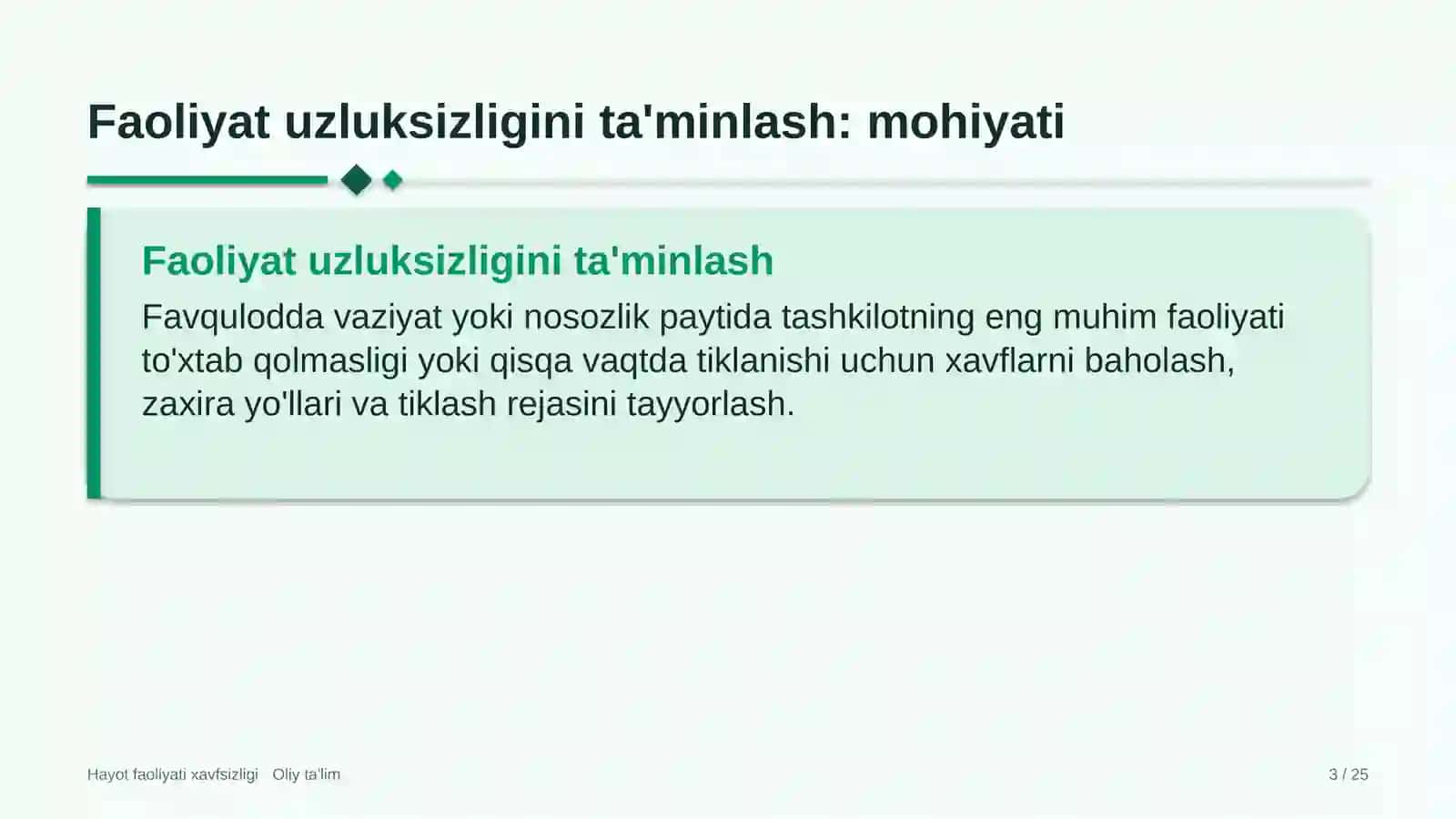 Bolalar sog'lomlashtirish oromgohlarida faoliyat uzluksizligini ta'minlash 3