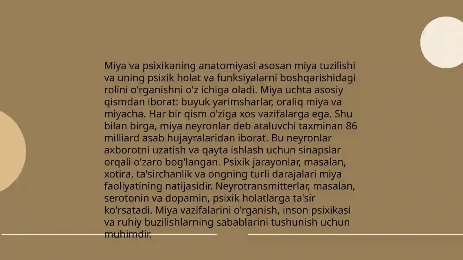 Miya va psixika 3