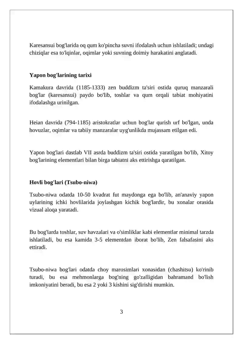 Yapon bog'lari haqida 3