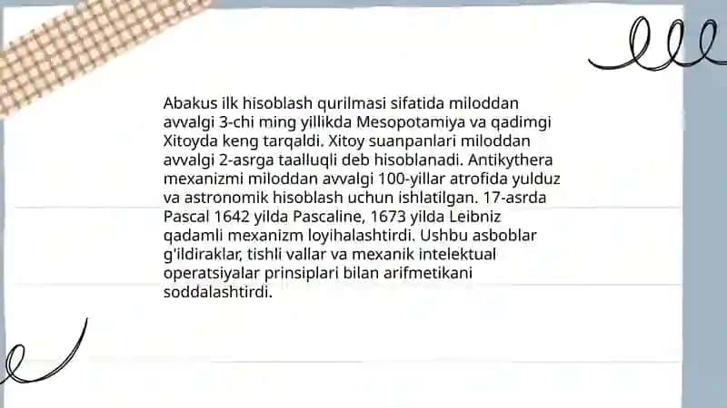 Kompyuter texnikasining rivojlanish tarixi 3