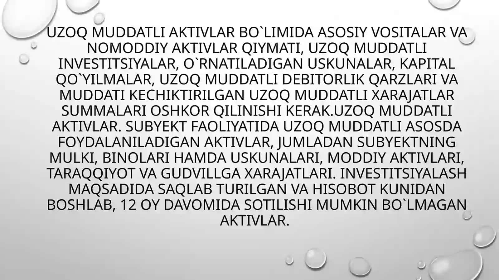 UZOQ MUDDATLI AKTIVLAR HISOBI 3