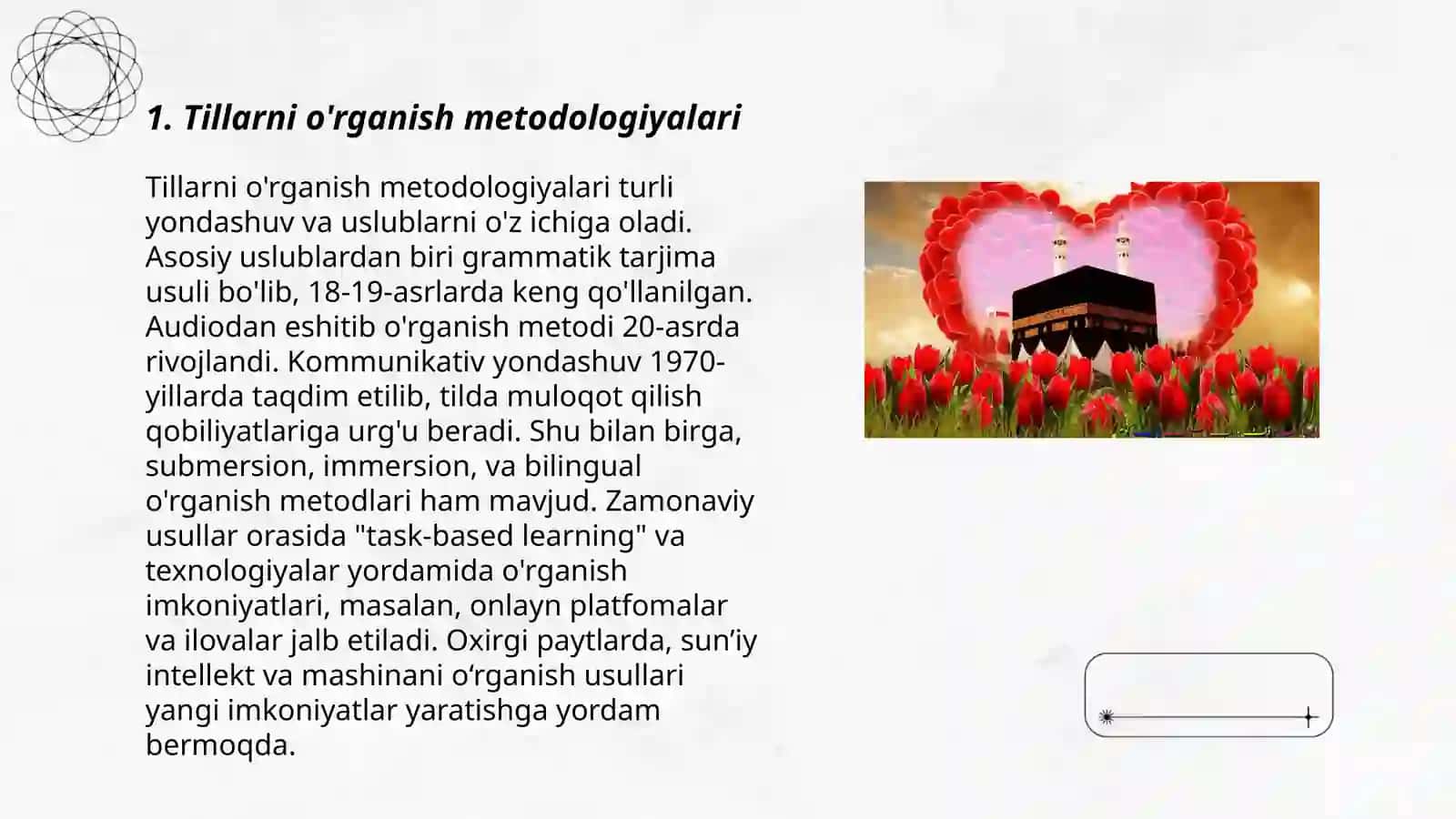 Tillarni o'rganish metodologiyalari 3