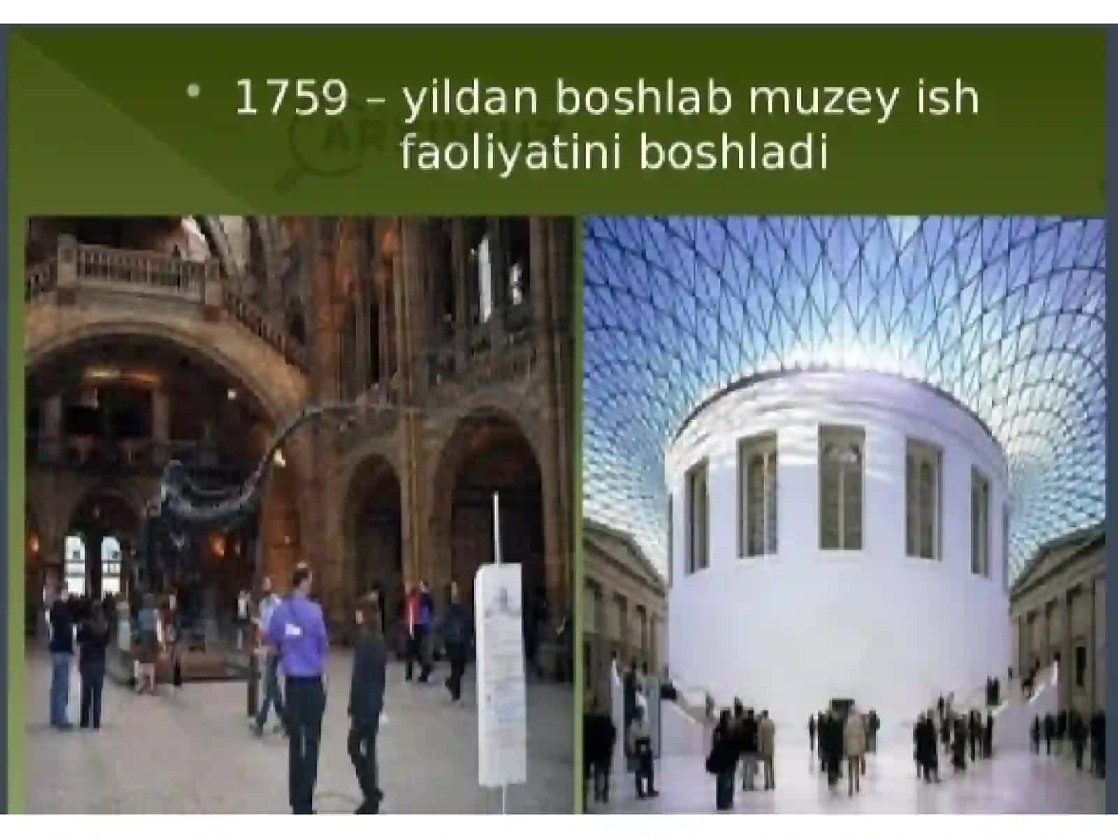 Muzeyshunoslik fanidan tayyorlagan taqdimoti 3