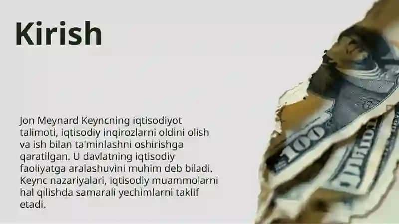 Jon Meynard Keyncning iqtisodiyot talimoti va uning mohiyati 3