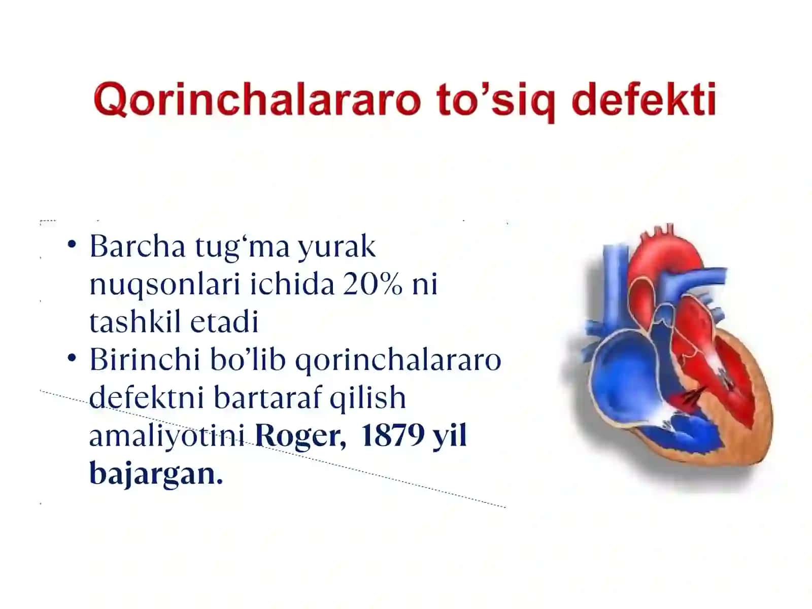 Tug‘ma yurak nuqsonlari embronal davirdagi rivojlanishdagi buzilishlar 3