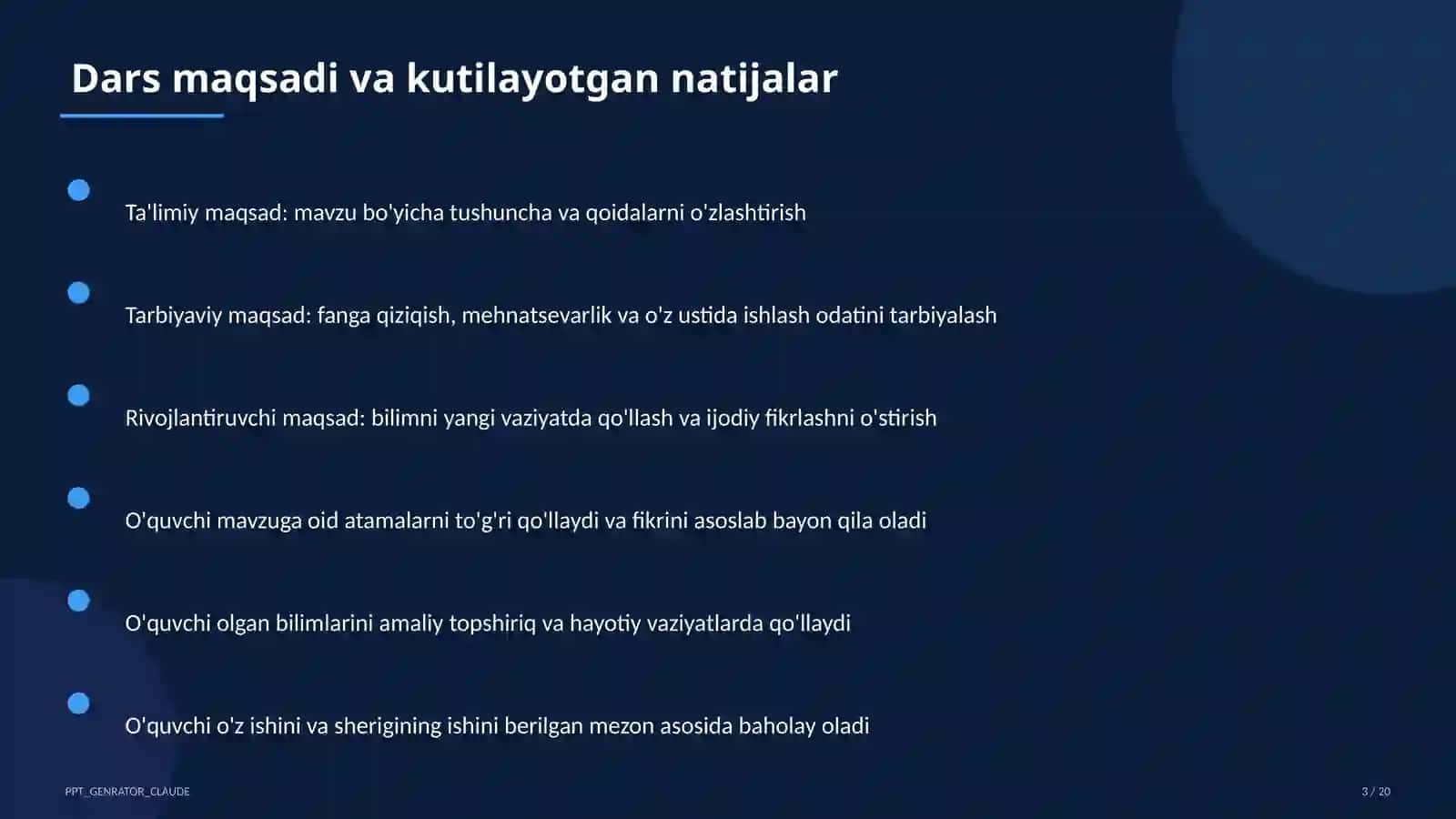 Hayot yo'lini tanlash: maqsad va reja (11-sinf) 3