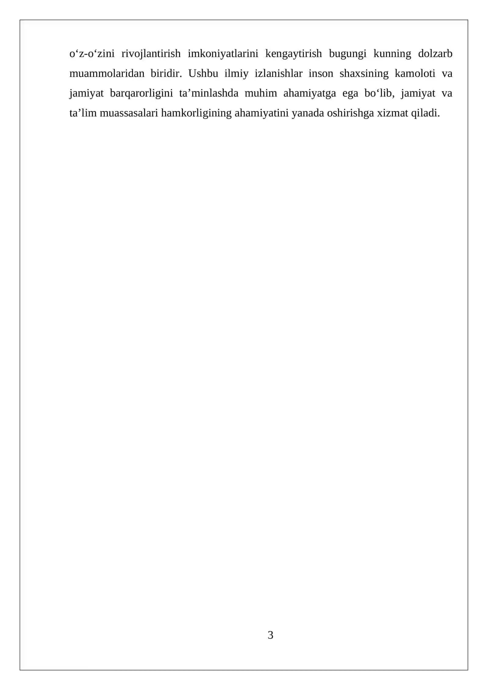 SHAXSNING RIVOJLANISHI, TARBIYASI VA IJTIMOIYLASHUVI 3