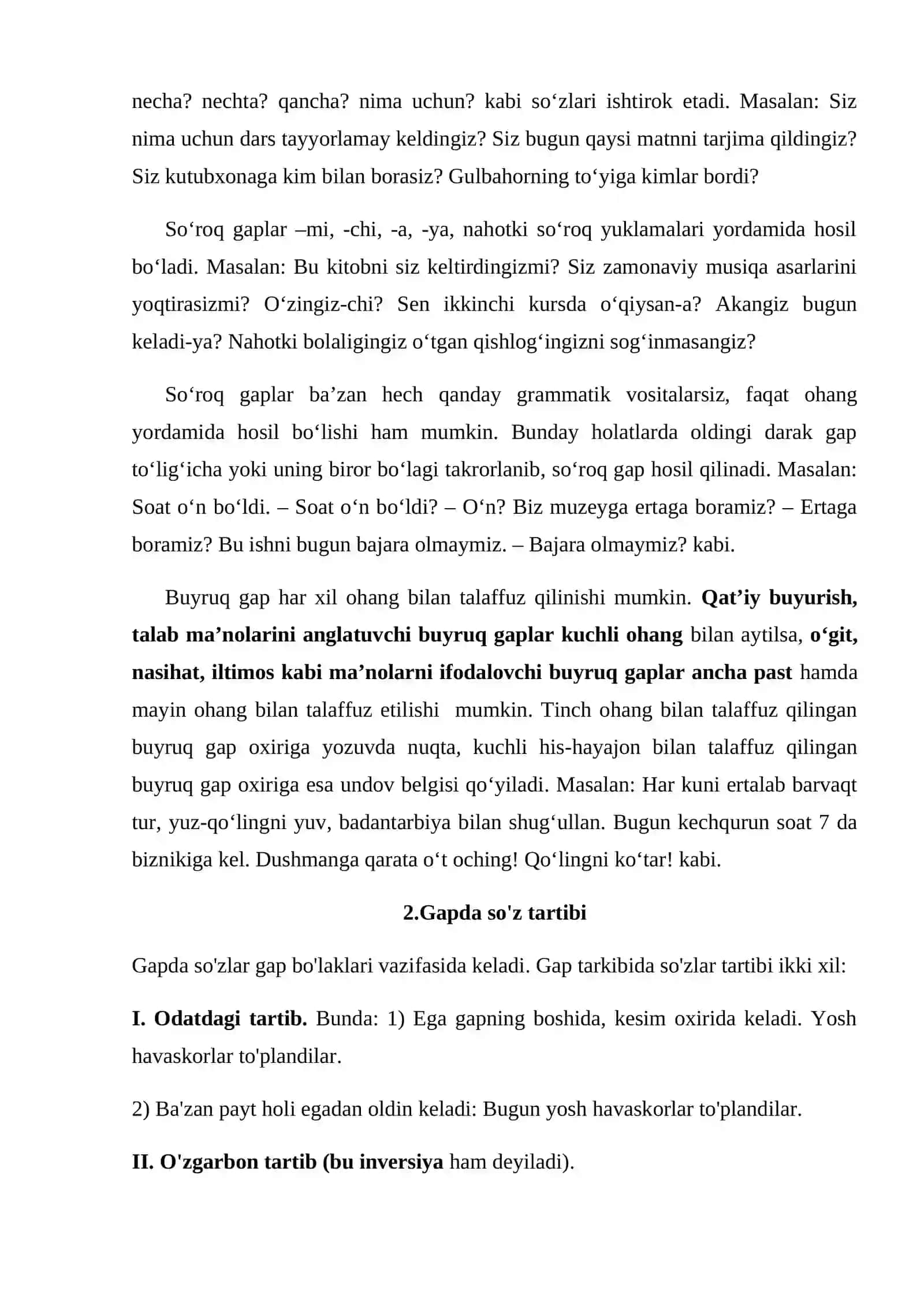 Gaplarning xususiyatlari 3