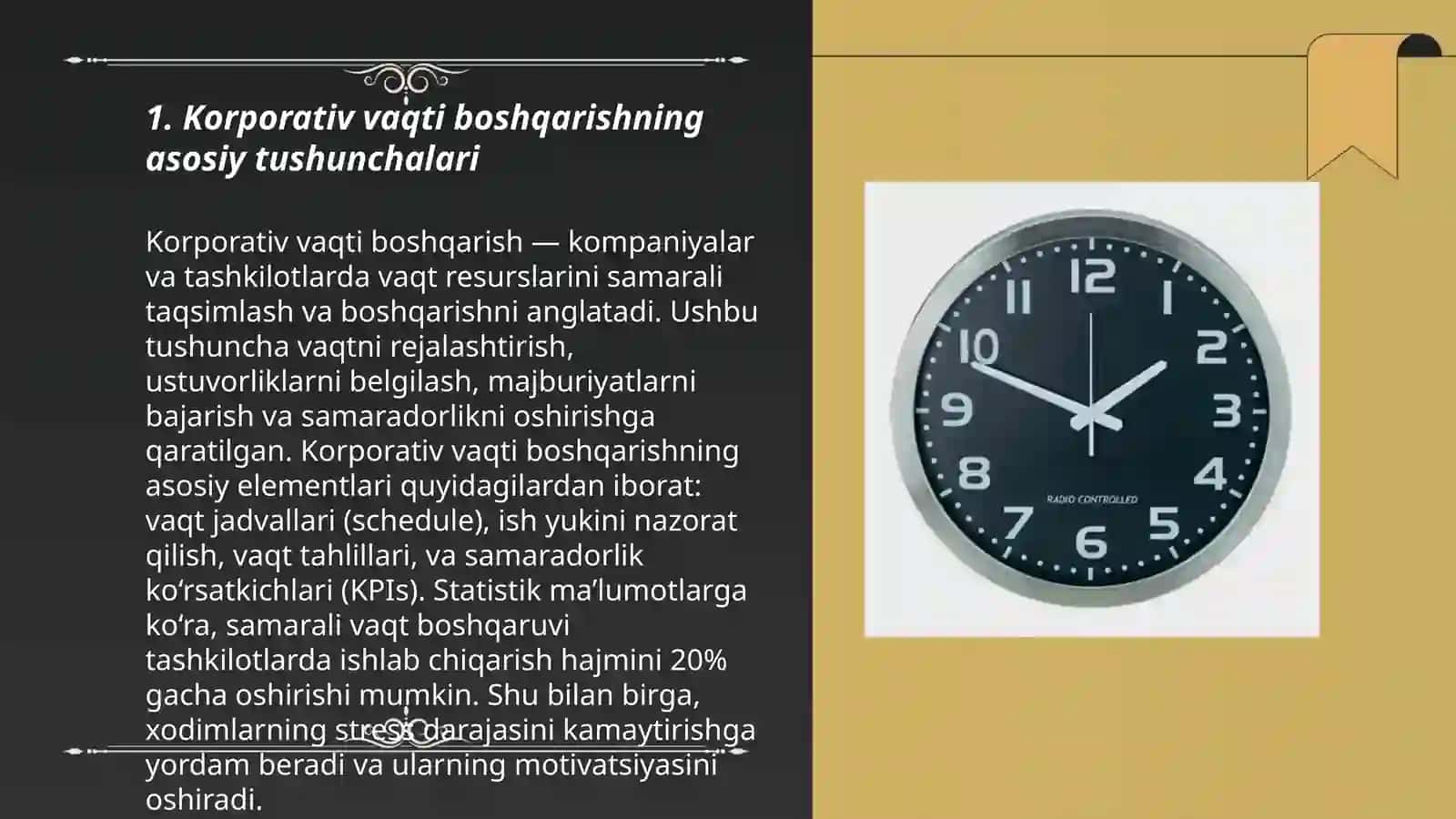 Korporativ vaqti boshqarish tashkilot samaradorligini oshirish vositasi 3
