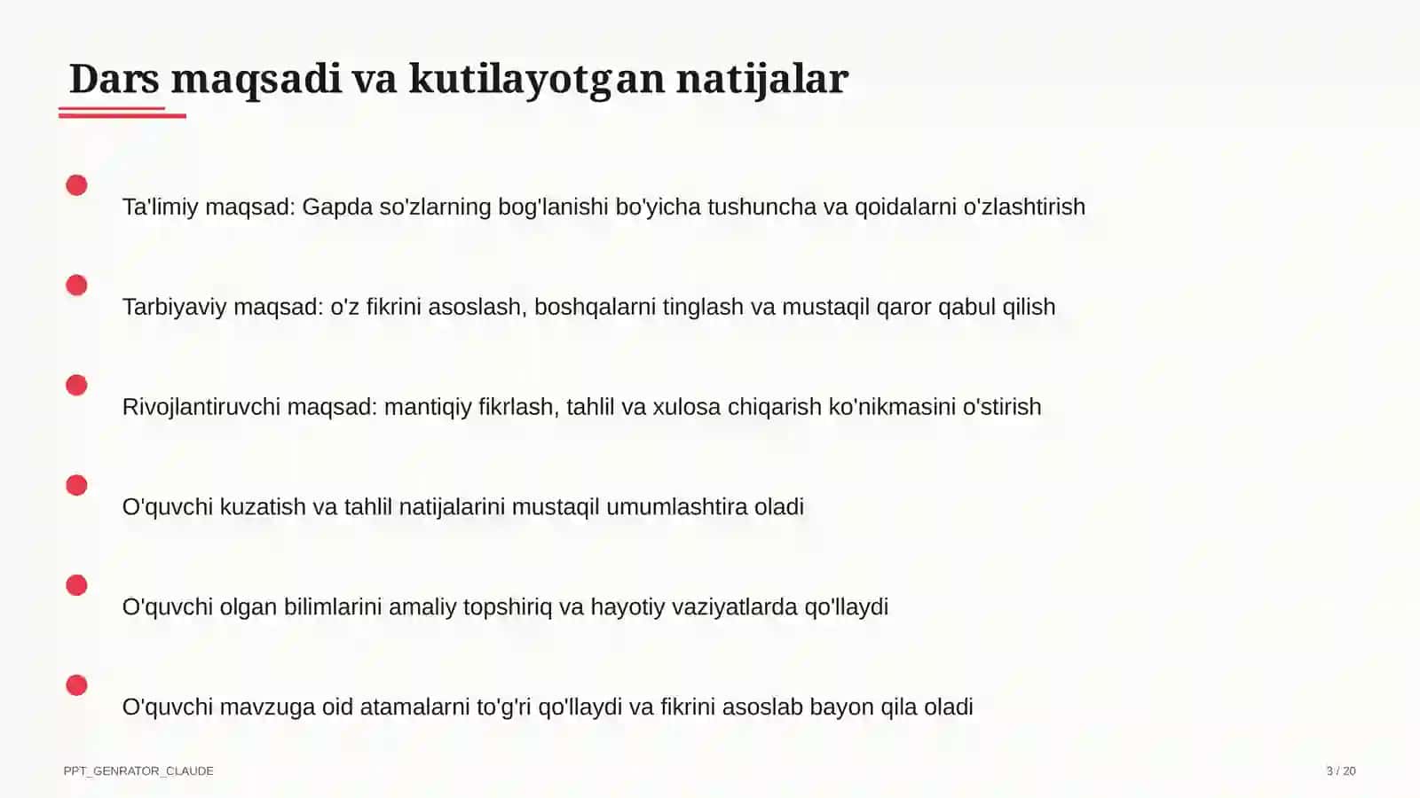 Gapda so'zlarning bog'lanishi (2-sinf) 3