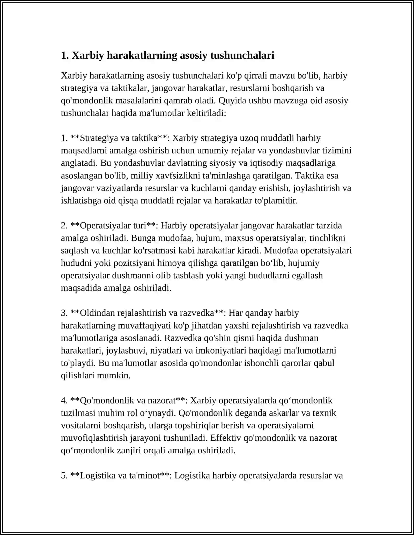 XARBIY ZARURIYAT XATI XARAKATI VA ULARNI JANGDA QULLASH 3