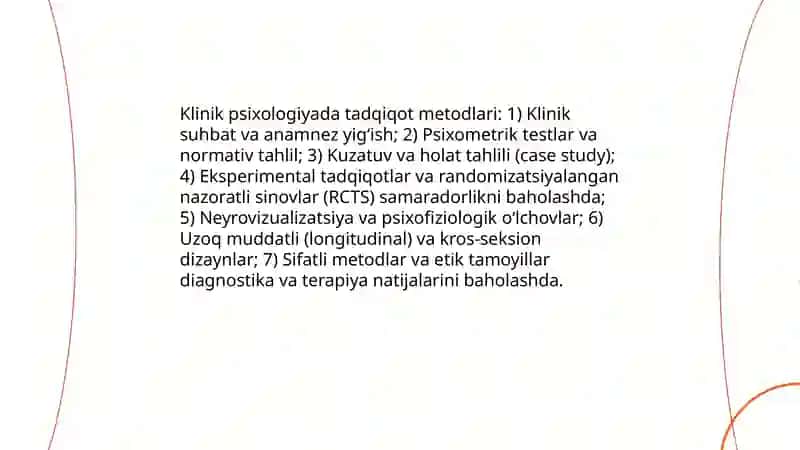 Zamonaviy psixologiyatarmoqlarida tadgiqot metodlarining qoʻllanishi 3