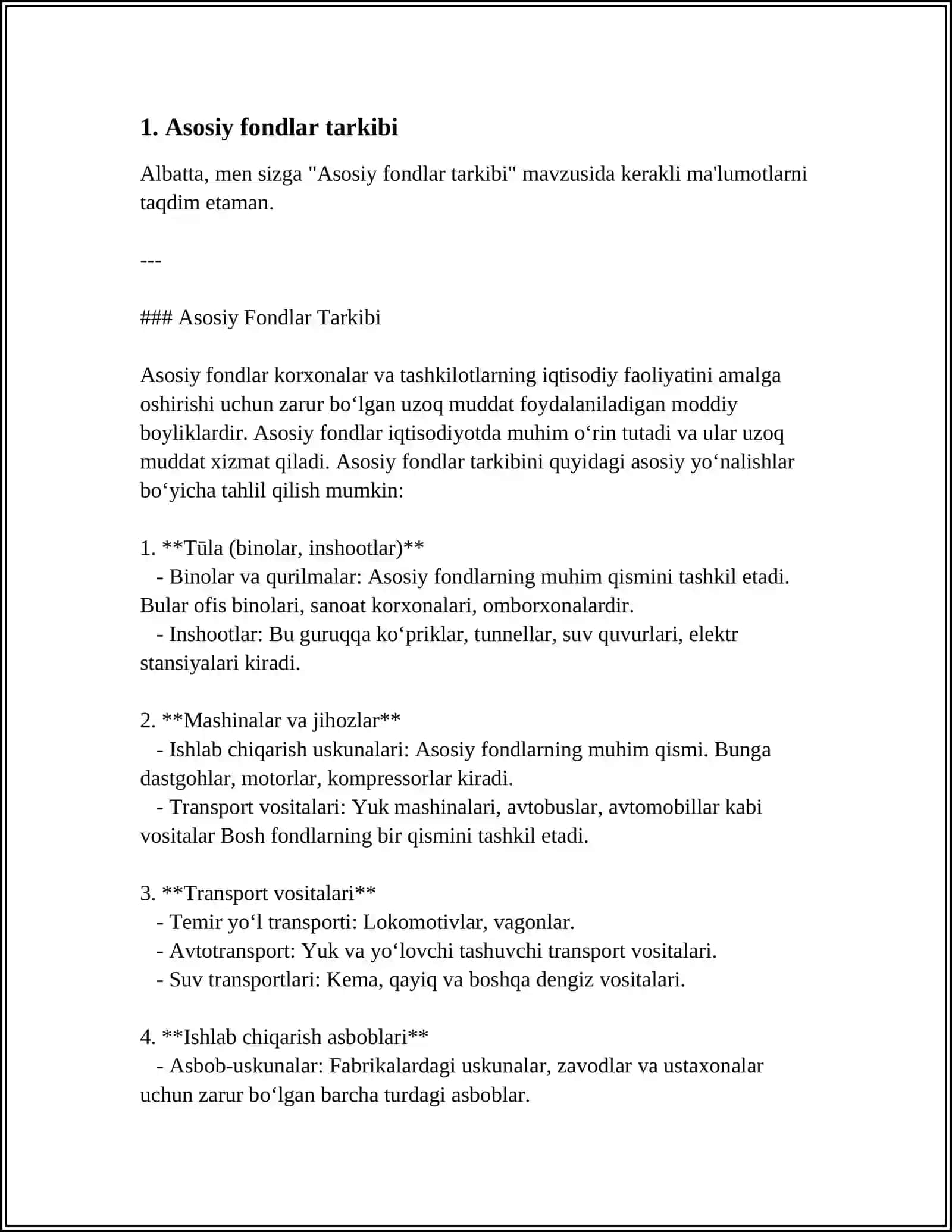 ASOSIY FONDLARNING OʻRTACHA YILLIK QIYMATINI HISOBLASH 3