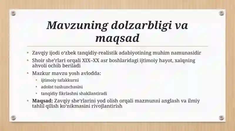 Zavqiy Ijodi 3