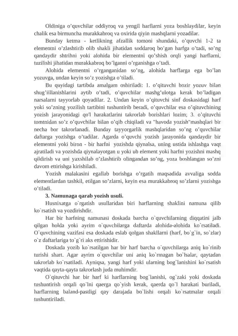 HUSNIXAT DARSLARINING VAZIFALARI 3