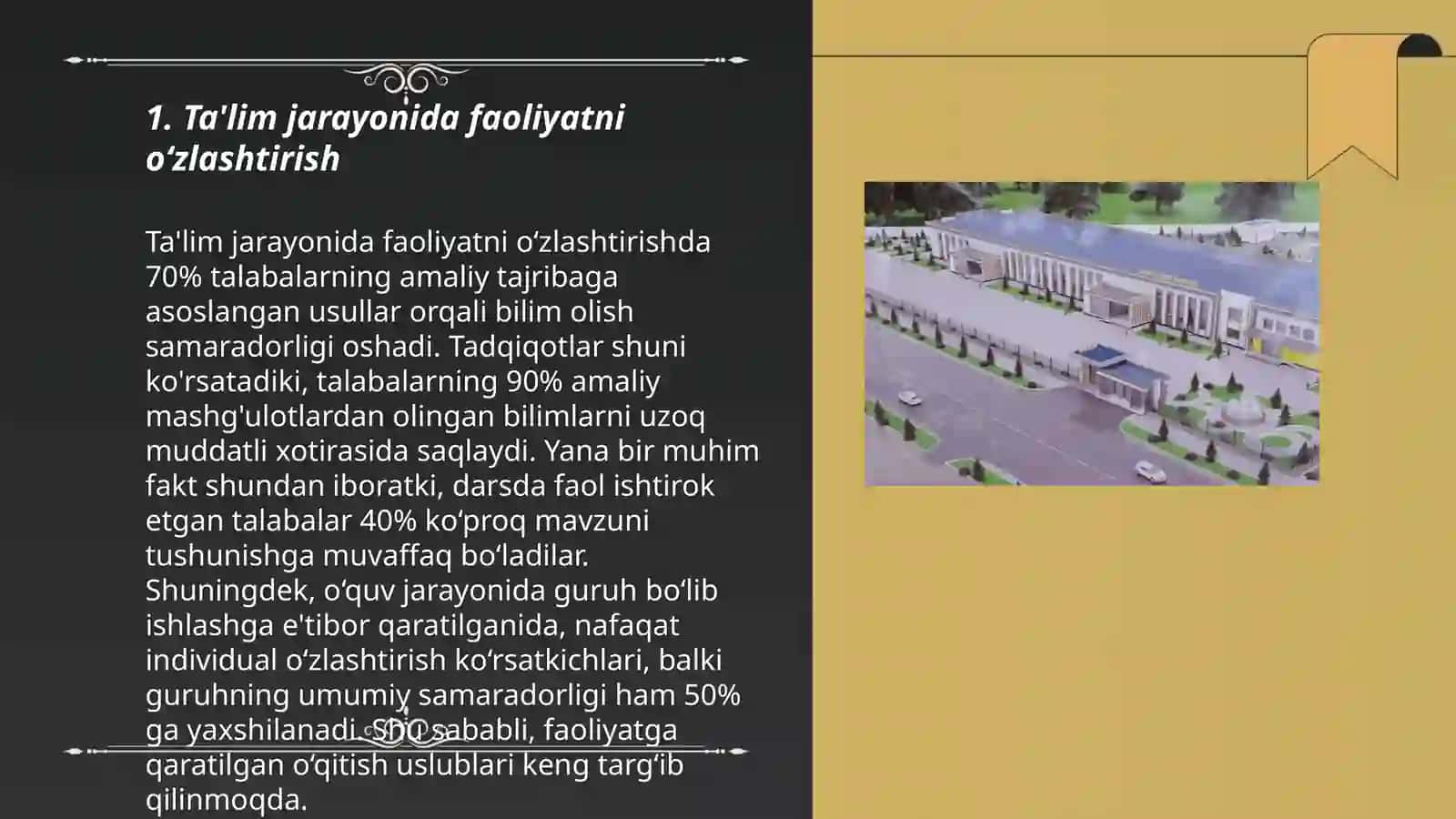 Faoliyatning õzlashtirilishi va malakalarni egallash 3
