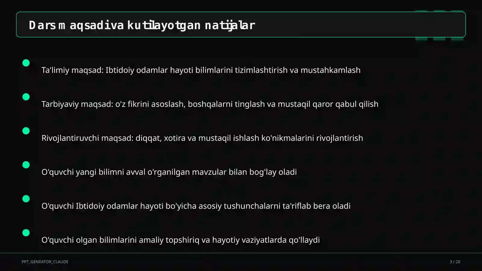 Ibtidoiy odamlar hayoti (5-sinf) 3