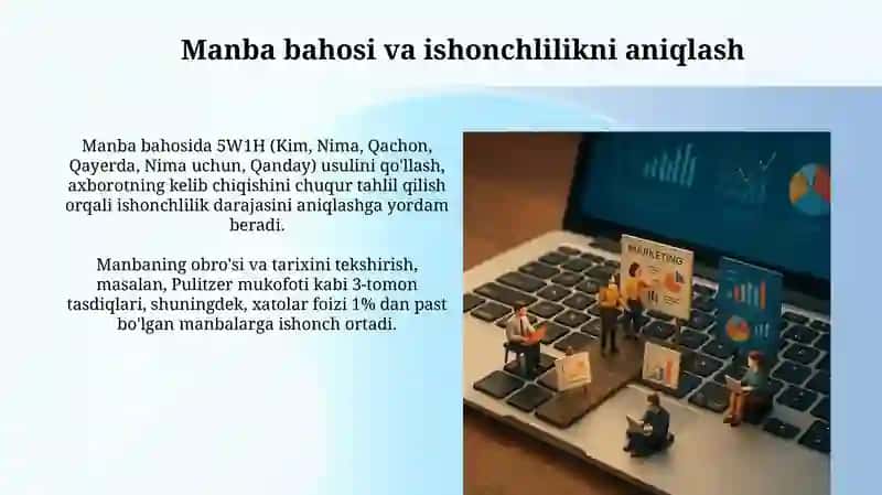 Media vositalarida axborotning tahlili va baholash 3