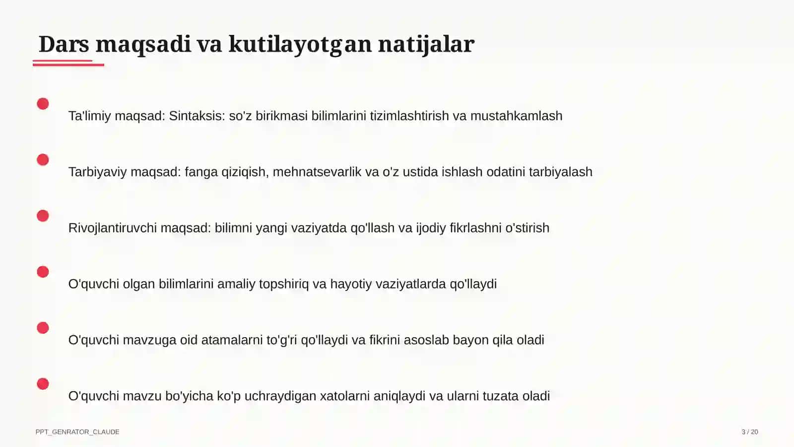 Sintaksis: so'z birikmasi (8-sinf) 3