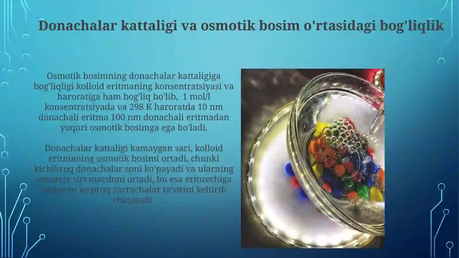 Kalloid eritmalarning osmotik bosimi 3