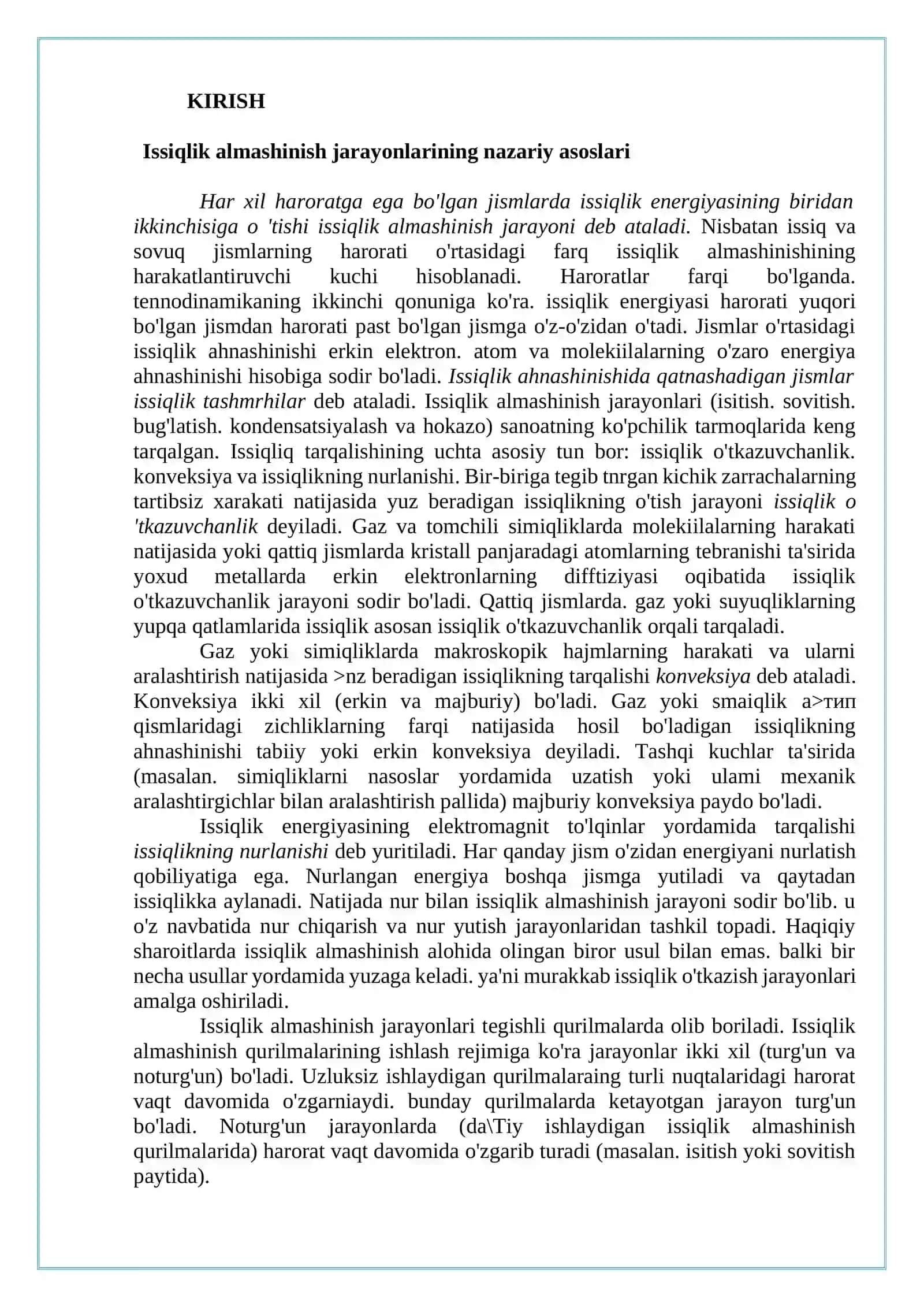 Ikki yo'lli qobiq trubali issiqlik almashinish qurilmasi 3