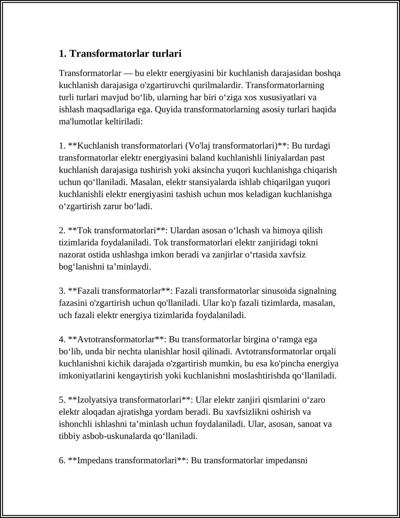 TRANSFORMATORLAR 3