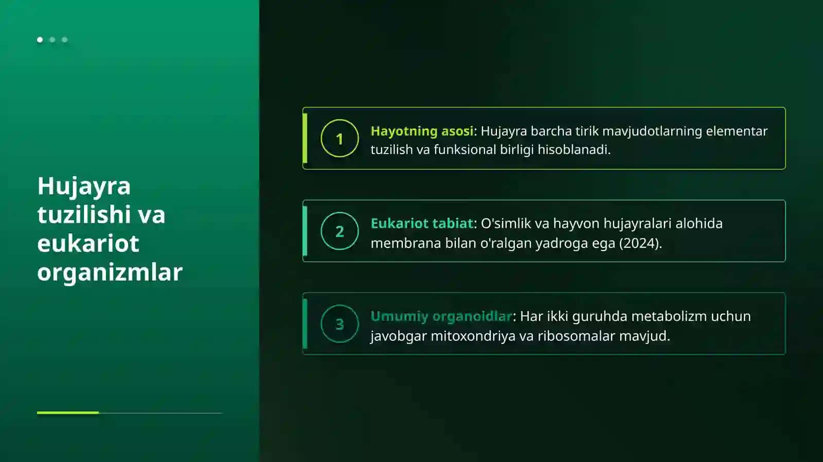 O‘simlik va hayvon hujayralari 3