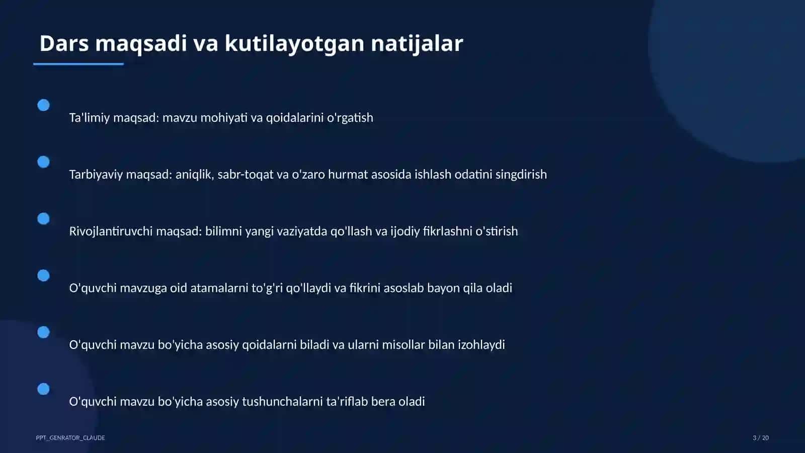 O'qituvchilarning Milliy sertifikatiga tayyorgarlik 3