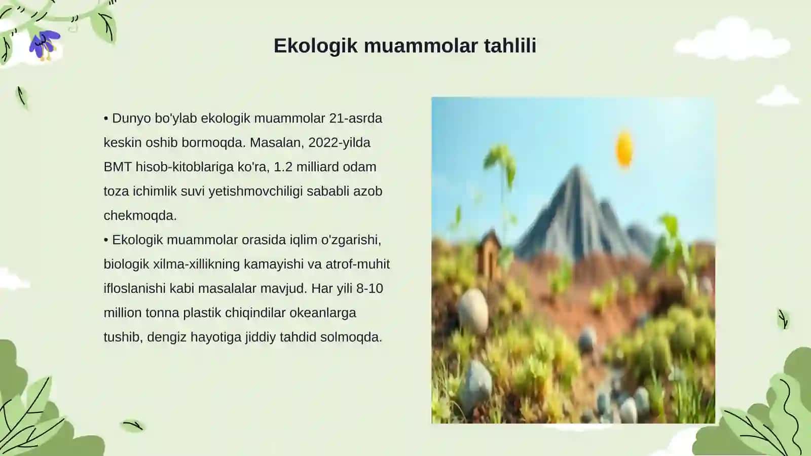 Ekologik muammolar va ularning oldini olish yo‘llari 3