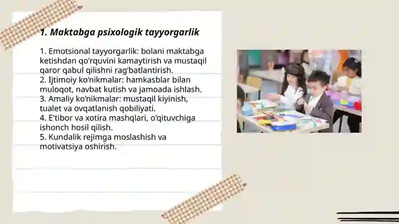 Bolalarni maktabga tayyorlash 3