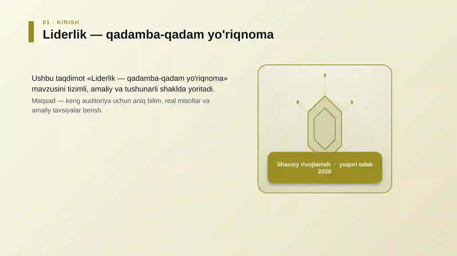 Liderlik — qadamba-qadam yo'riqnoma 3