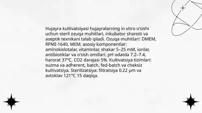 Hujayra muhandisligidagi texnologik jarayonlar 3